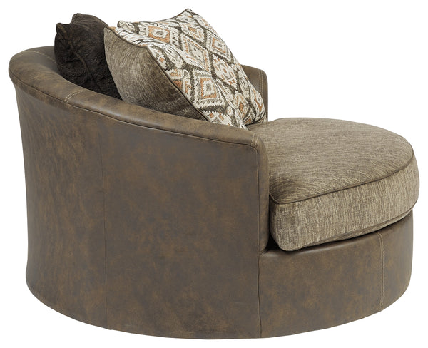 Albalone Oversized Swivel Accent Chair