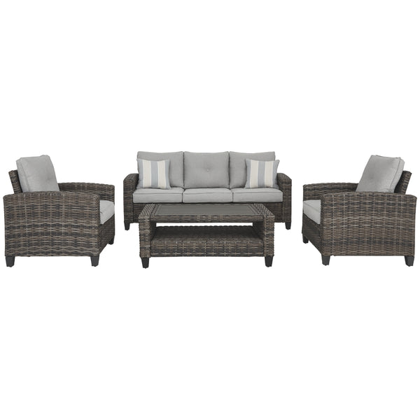 Cloverbrooke Sofa, Table, & Chairs (set of 4)