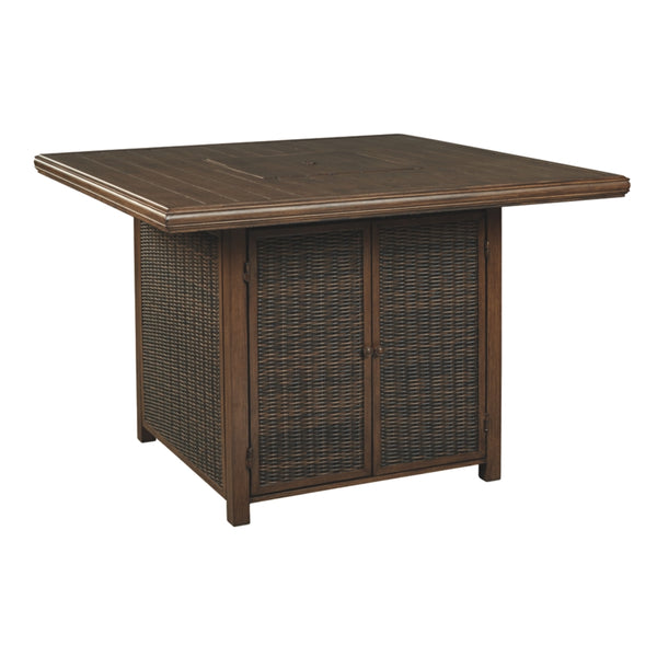 Paradise Trail Square Bar Table w/Fire Pit