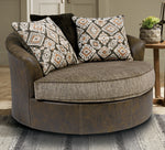 Albalone Oversized Swivel Accent Chair