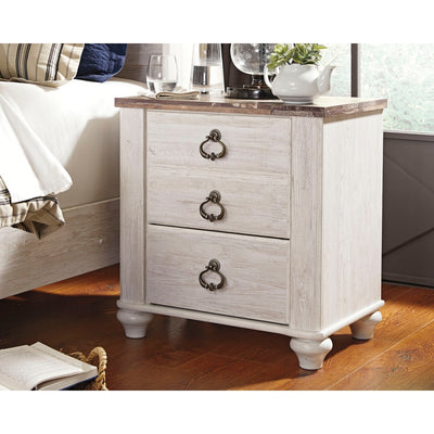 Willowton Two Drawer Night Stand