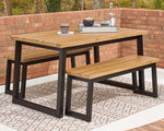 Town Wood Patio Table Set