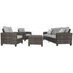 Cloverbrooke Sofa, Table, & Chairs (set of 4)