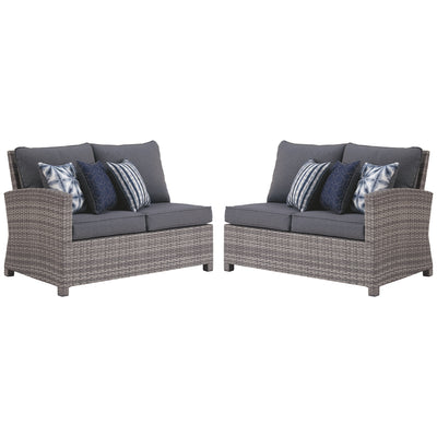 Salem Beach Loveseat w/Cushion (set of 2)